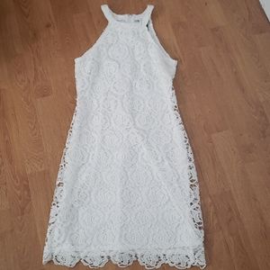 NWOT White lacey dress